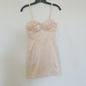 New! Cream Satin Dress